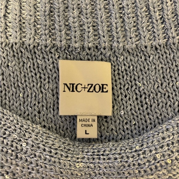 NIC+ZOE Shimmering Silver Tank Top - Picture 2 of 8